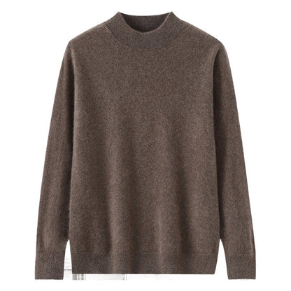 Men's Casual Loose-Fitting Cashmere Base-Layer Sweater