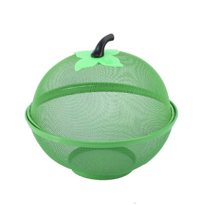 Wrought Iron Plastic Spraying Kitchen Basin Fruit Basket Vegetable Cover