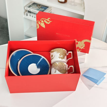Oriental Legend One Teapot Two Cups And Two Saucers Tea Set