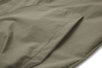 Men's And Women's Retro Solid Color Three-dimensional Pocket Solid Color Short Sleeve