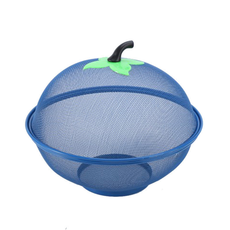 Wrought Iron Plastic Spraying Kitchen Basin Fruit Basket Vegetable Cover