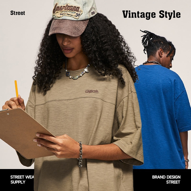 Summer Loose Printed Short-sleeved T-shirt