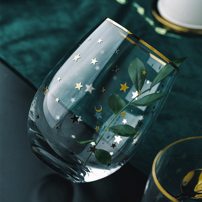 Simple Star Glass Cup Nordic Transparent Water Cup