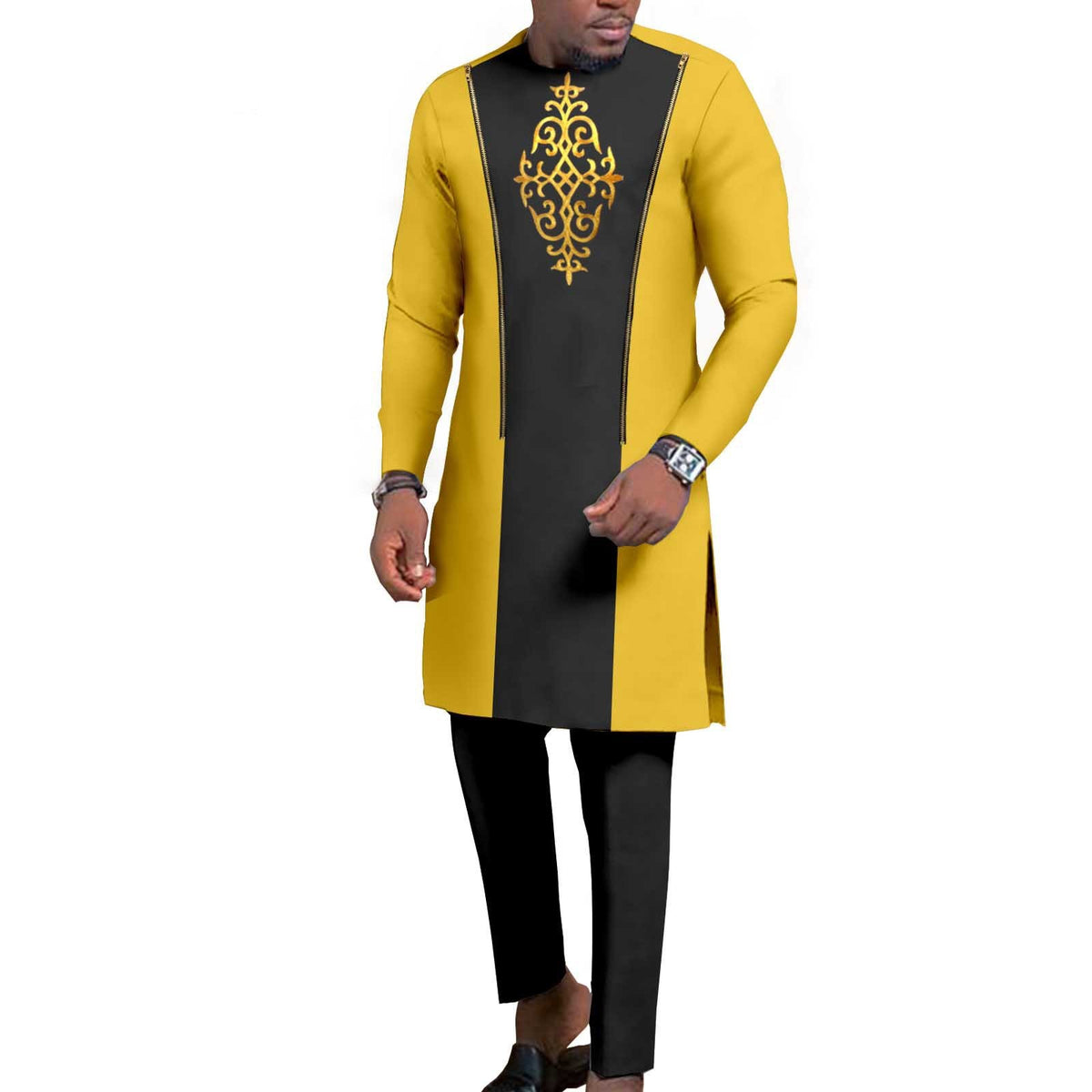 Men's Bronzing Cotton Two-piece Set
