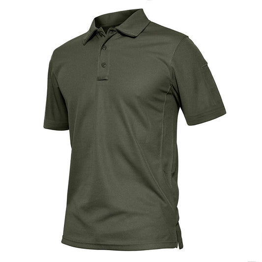 Men's Sports Polo Shirts Short-sleeved Golf Polo Lapel T-shirt