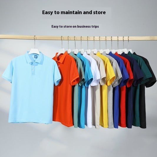 Mercerized Cotton Culture Lapel Short Sleeve