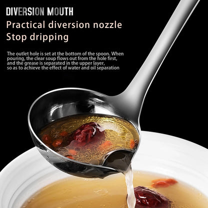 Stainless Steel Filter Home Kitchen Tools Drain Soup Oil Separator Spoon