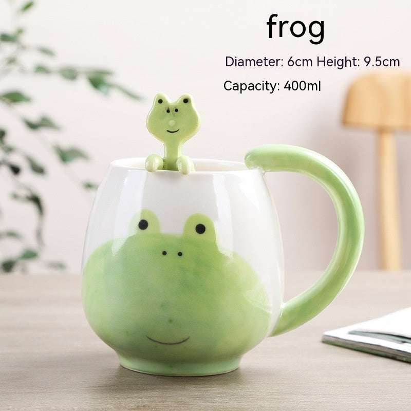 Cute Cartoon Animal Ceramic Cup