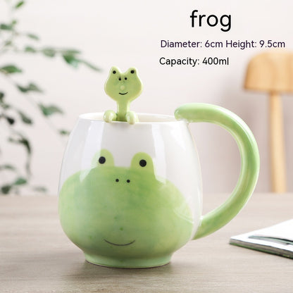 Cute Cartoon Animal Ceramic Cup