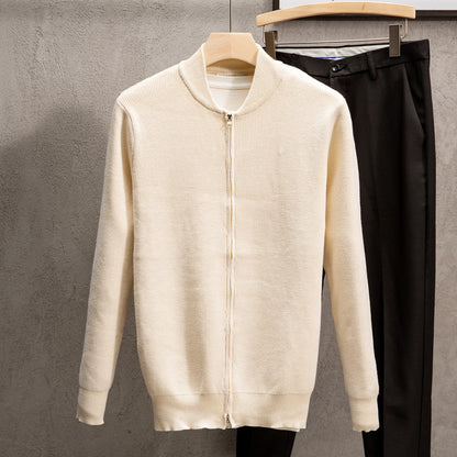 Solid Color Sweater Coat