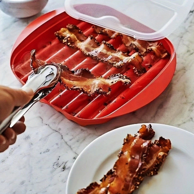 Plastic Microwave Bacon Grill Pan