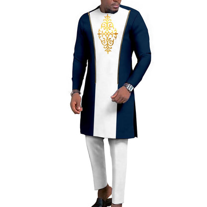 Men's Bronzing Cotton Two-piece Set