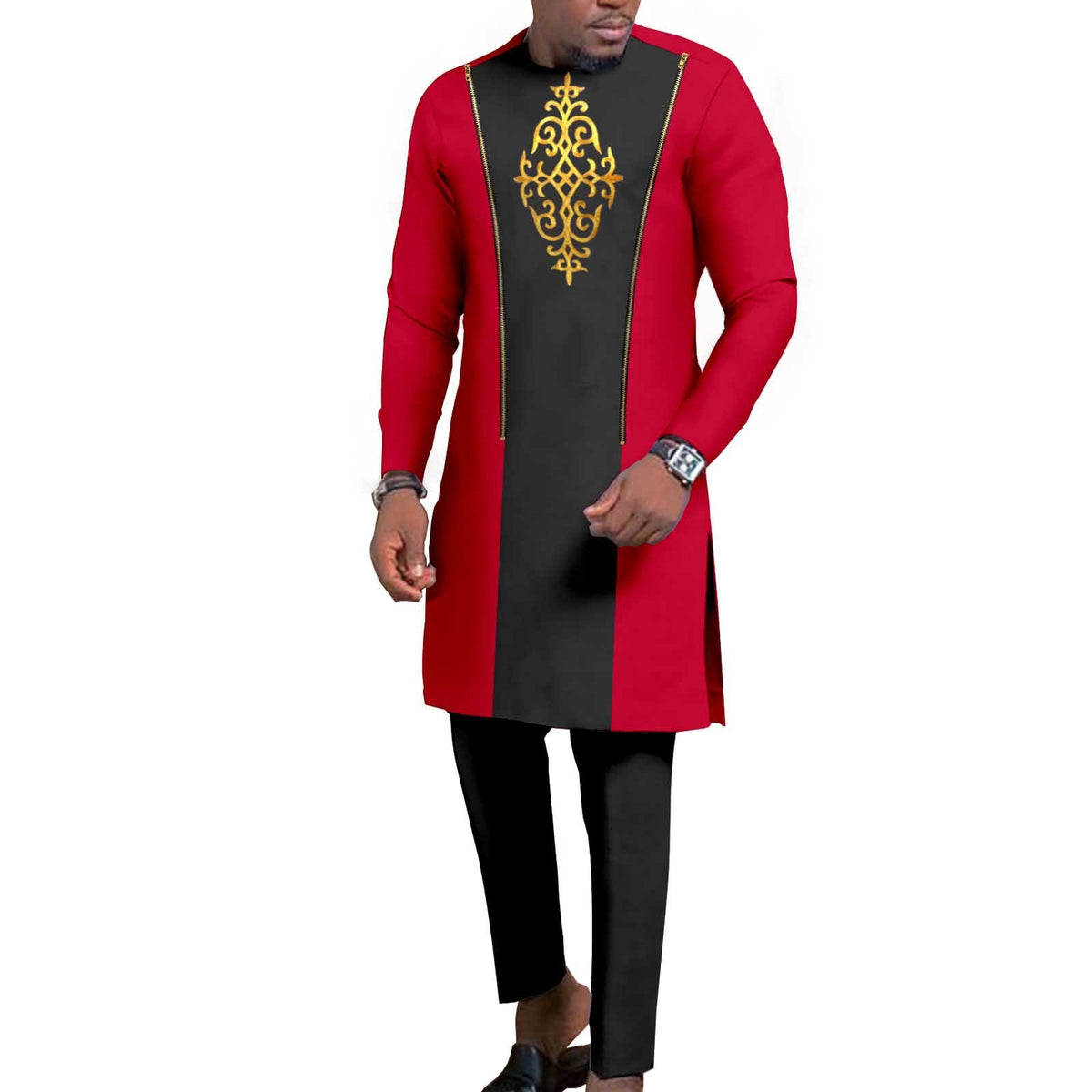 Men's Bronzing Cotton Two-piece Set