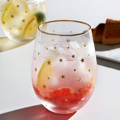 Simple Star Glass Cup Nordic Transparent Water Cup