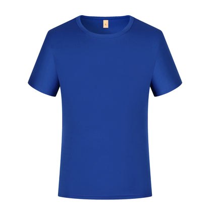 Summer Small Plaid Round Neck Short-sleeved Quick-drying T-shirt