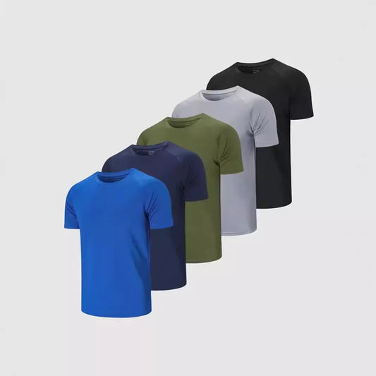Solid Color Slim-fit Short-sleeved T-shirt All-match Summer Trendy