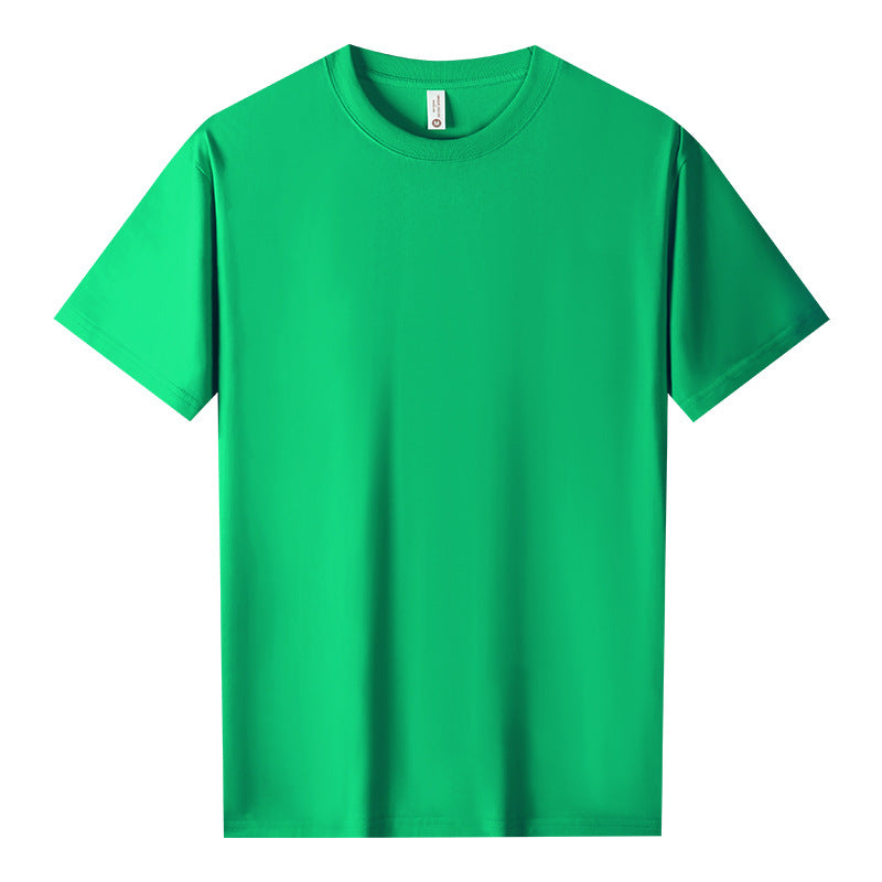Cool Cotton Antibacterial Round Neck Short Sleeve Solid Color