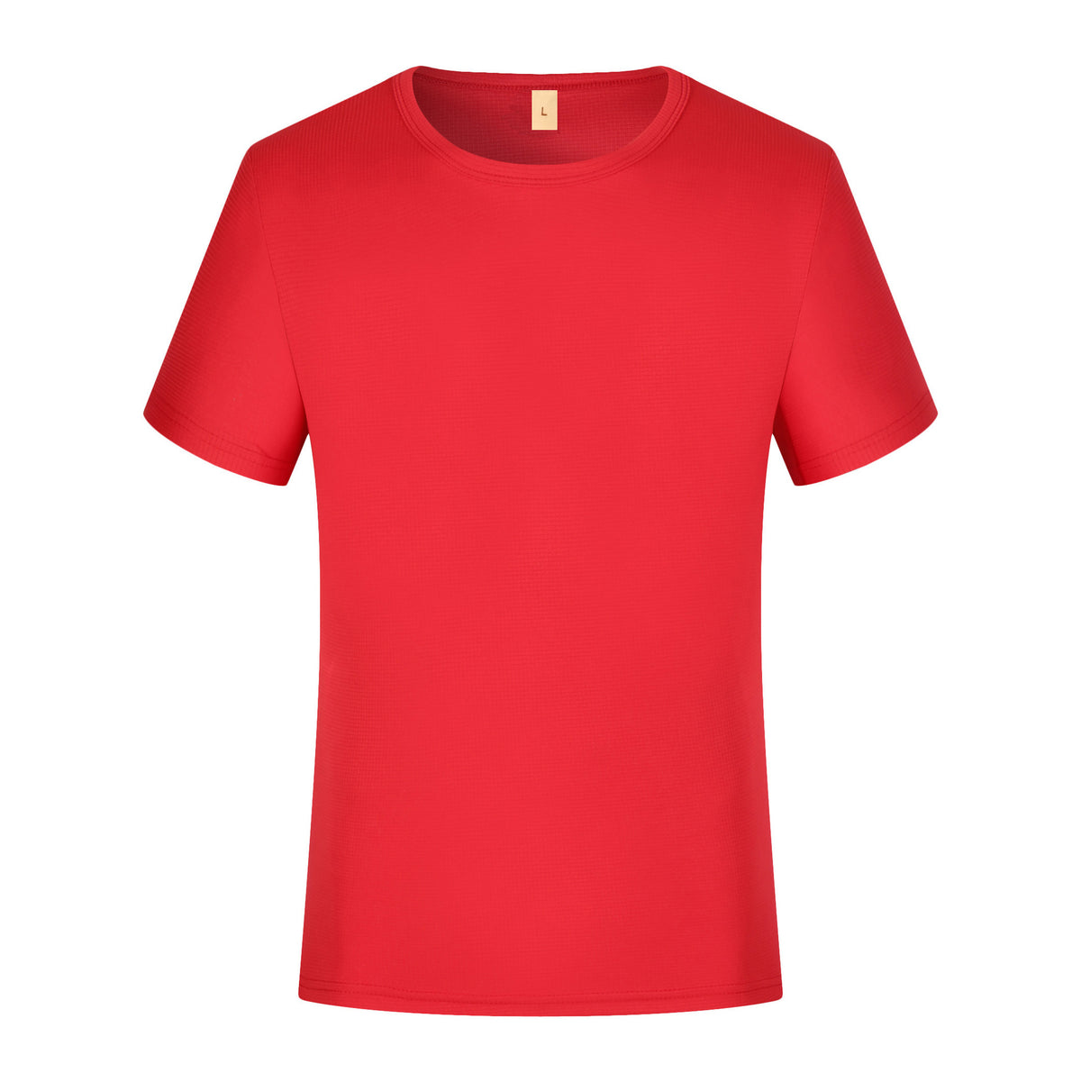 Summer Small Plaid Round Neck Short-sleeved Quick-drying T-shirt