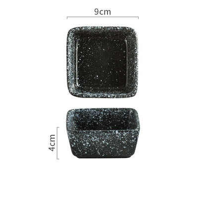 Japanese Square Ceramic Seasoning Dish Set