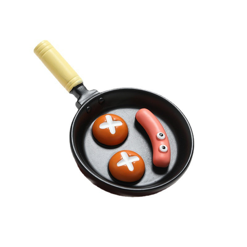 Simulation Frying Pan Refridgerator Magnets Magnet Food Toy