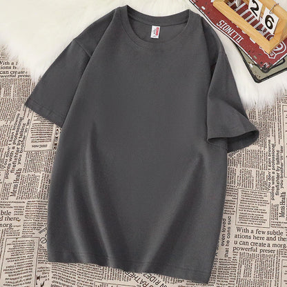 American-style Heavy Cotton Short-sleeved T-shirt