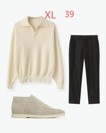 Men's Solid Color Loose Long Sleeves
