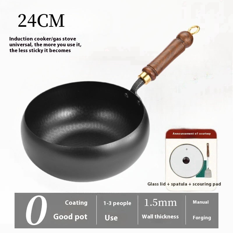 Household Hand-forged Uncoated Big Belly Pot