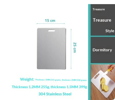 Stainless Steel Cutting Double-sided Kneading Panel Hanging Hole