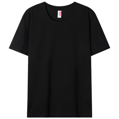 Custom Made Washed Pure Cotton Crew Neck Shortsleeve Shirt