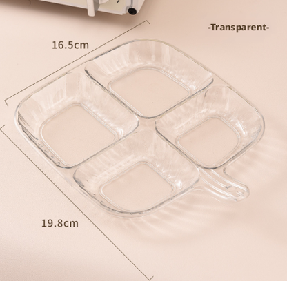 Divided side dish-gray-1 piece