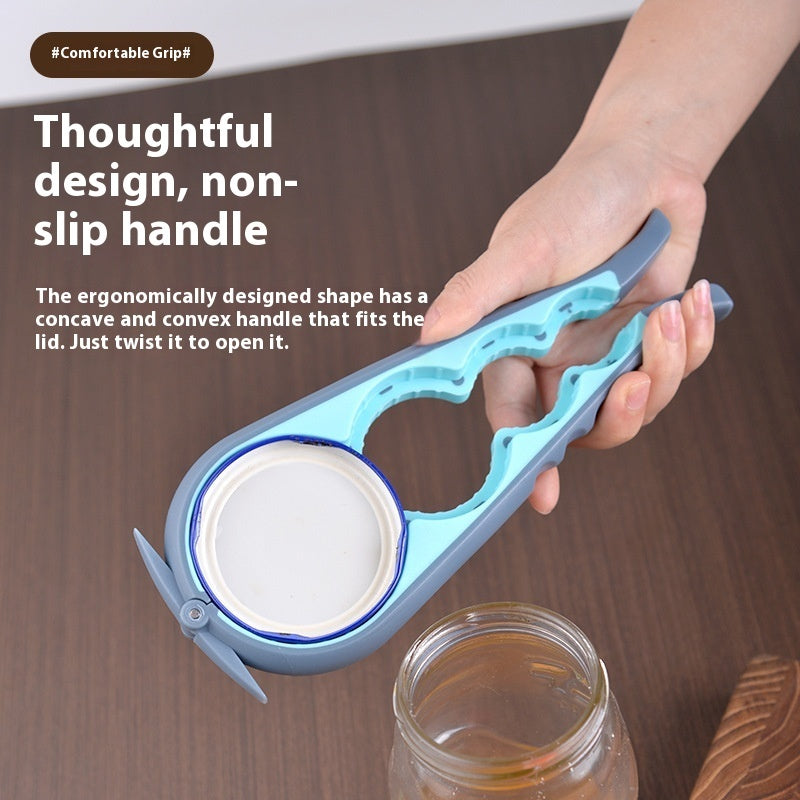 Four-in-one Multifunctional Can Lid Opener Non-slip Labor-saving