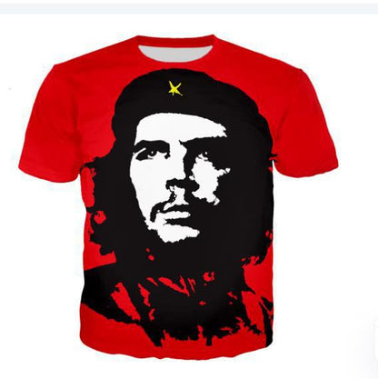 Summer T-shirt 3D Digital Printing Short Sleeve