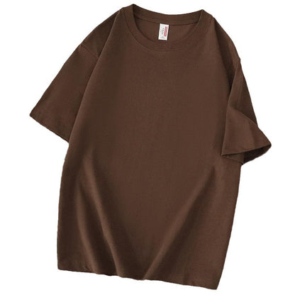 American-style Heavy Cotton Short-sleeved T-shirt