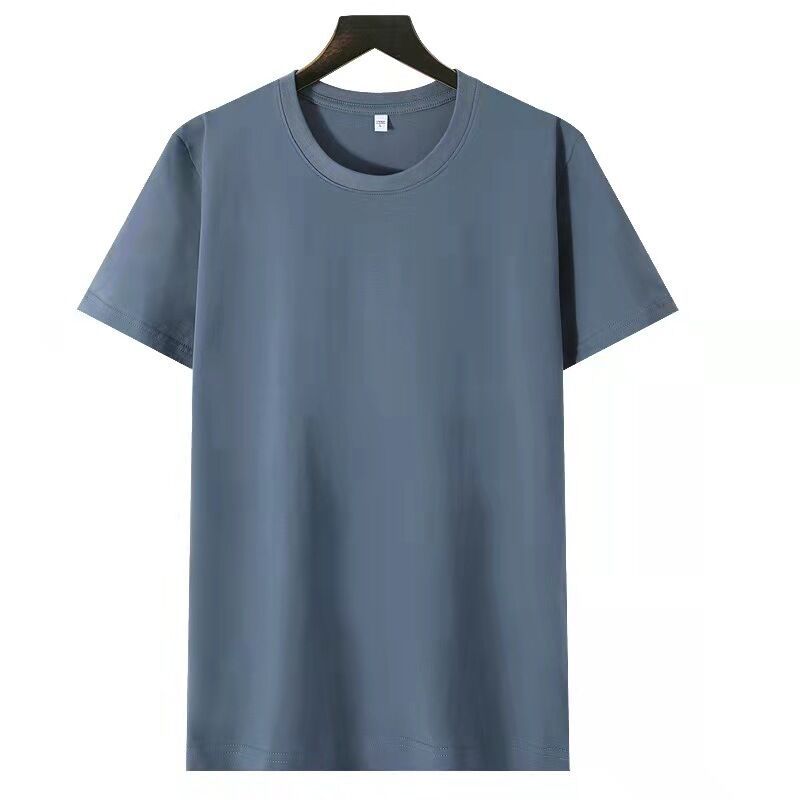 Solid Color Loose Half Sleeve Men's T-shirt