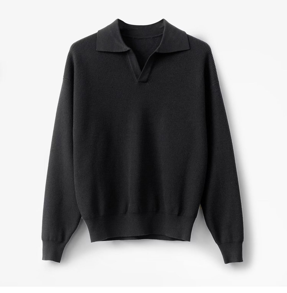 Men's Solid Color Loose Long Sleeves