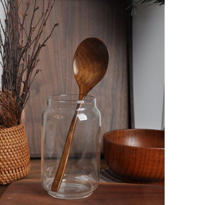 Nanmu Spoon Japanese Portable Tableware Long Handle