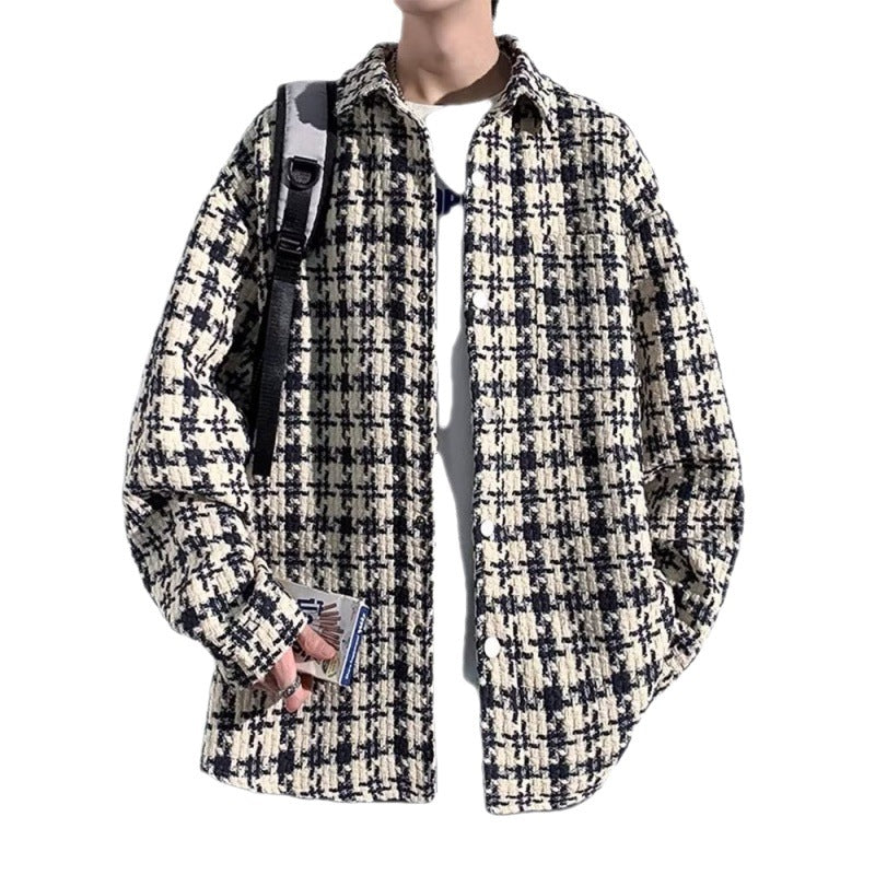Lapel Men's Loose Casual Plus Size Jacket Coat