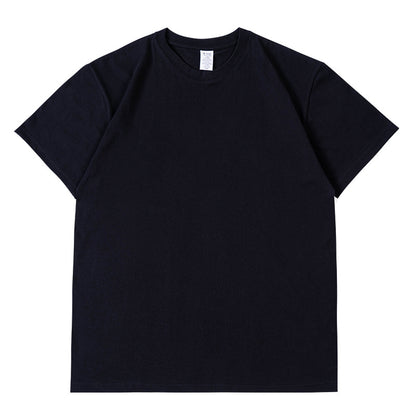 Pure Cotton Short Sleeve Solid Color Fashion Brand Loose Half Sleeve Blank T-shirt