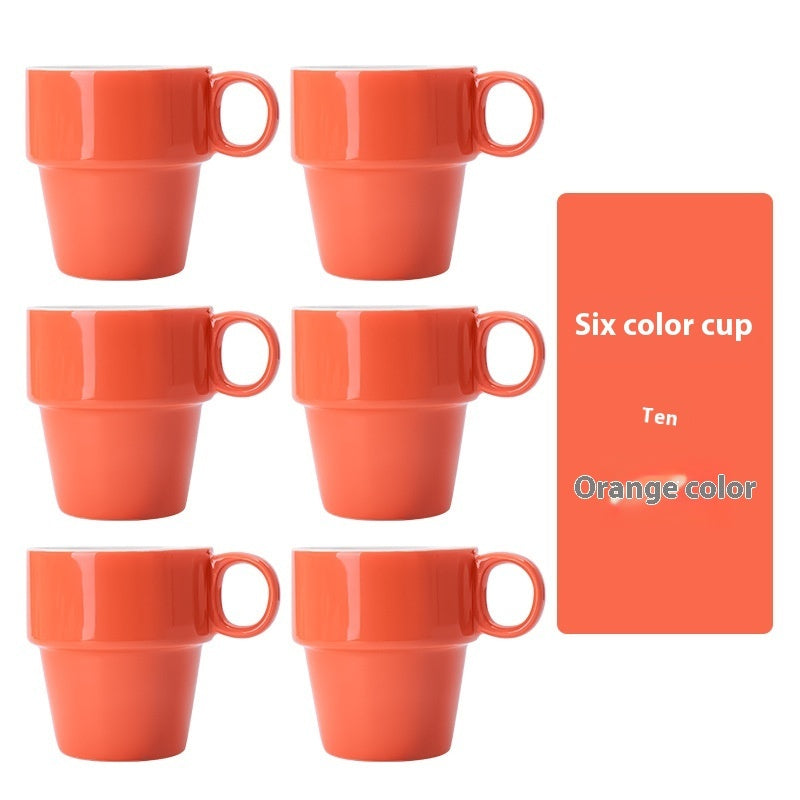 Household Convenient Storage Stacked Ceramic Cups