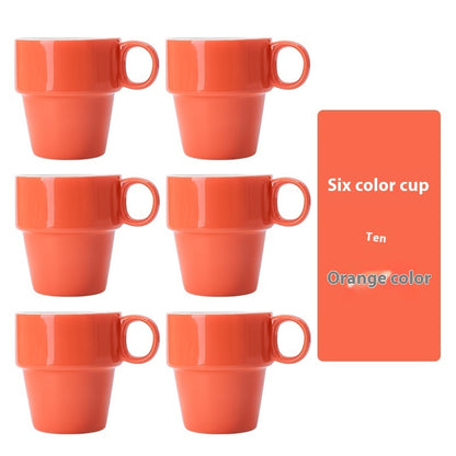 Household Convenient Storage Stacked Ceramic Cups